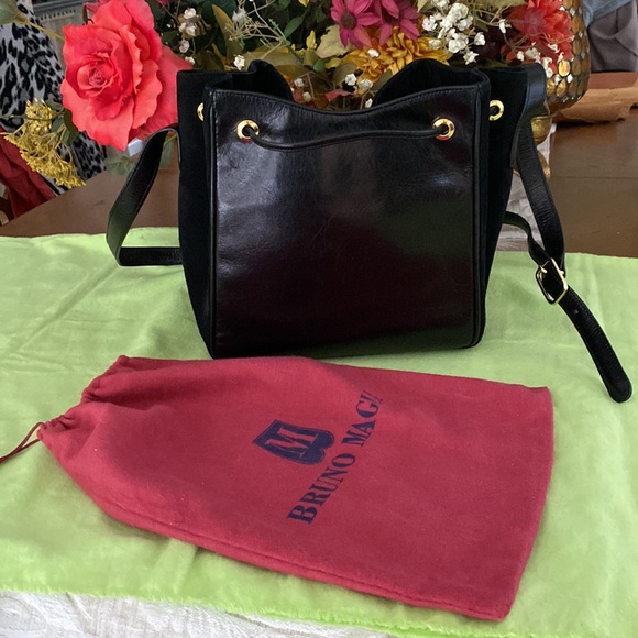 TODAY ONLY BRUNO MAGLI Made in Italy, leather. shoulder and crossbody bag. - Picture 3 of 16